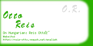 otto reis business card